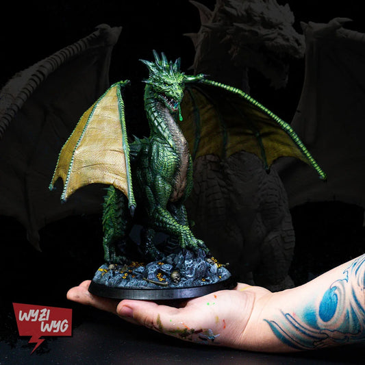 Dragon Miniature, Flyer Figure, Beast Monster, Boss, HD 3D Printed Resin Model, Action Fatansy Tabletop, Wargame, DnD